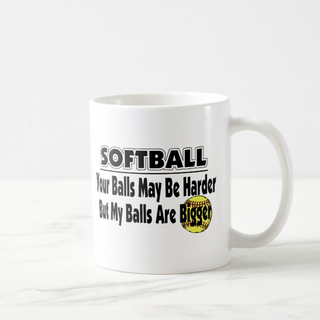 Meine Bälle sind größer Tasse (Rechts)