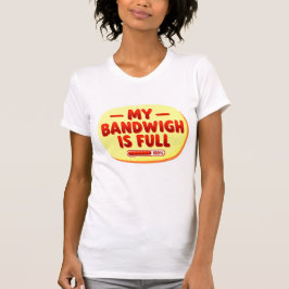 Meine Bandbreite ist voll Retro-Text T-Shirt