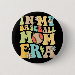 Meine Baseball-Mama Era Funny Baseball Mama Mother Button