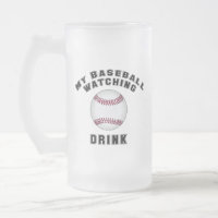 Meine Baseball-Tasse zum Trinken Mattierter Glasbl