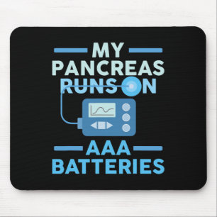 Meine Bauchspeicheldrüse läuft auf einem Aaa Akku  Mousepad
