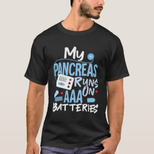 Meine Bauchspeicheldrüse läuft auf einem Aaa Akku  T-Shirt