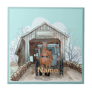 Meine bedeckte Brücke Fliese