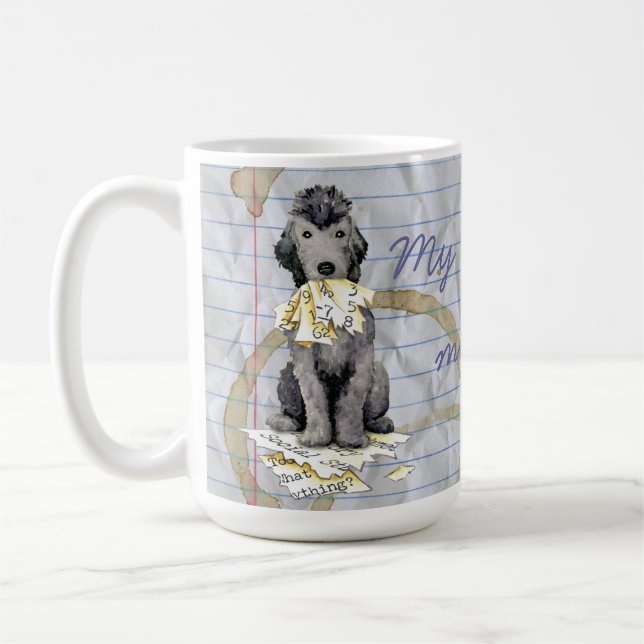Meine Bedlington Ate My Lesson-Kaffee-Tasse Kaffeetasse (Links)