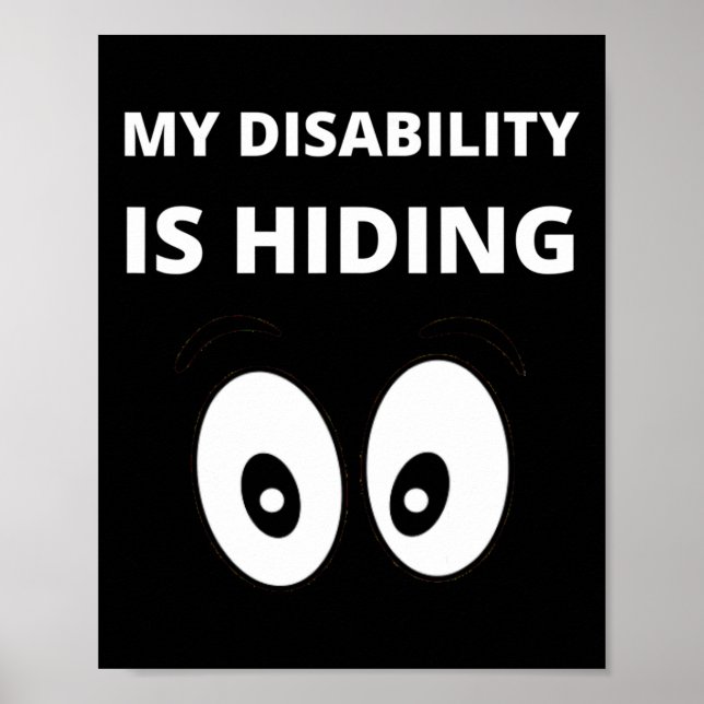 Meine Behinderung versteckt das Bewusstsein für Be Poster (Vorne)