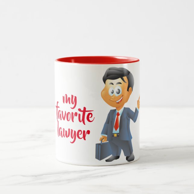 ***MEINE BELIEBTESTE RECHTSGESCHÄFTSFÜHRERIN*** TA ZWEIFARBIGE TASSE (Mittel)