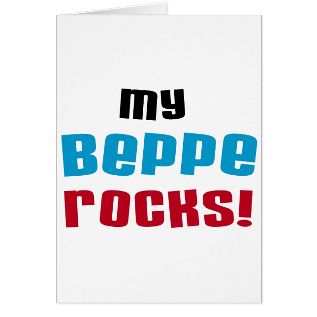 Meine Beppe Rocks T - Shirt und Geschenke (Vorne)