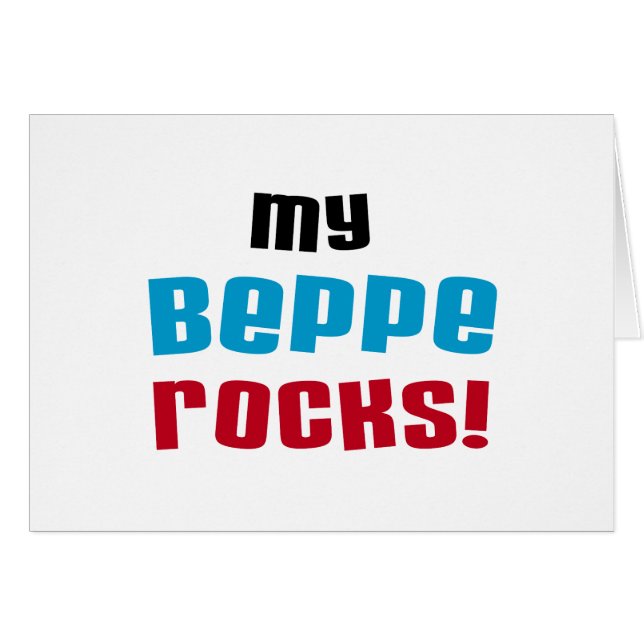 Meine Beppe Rocks T - Shirt und Geschenke (Vorderseite (Horizontal))