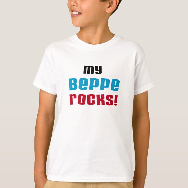 Meine Beppe Rocks T - Shirt und Geschenke (Vorderseite)