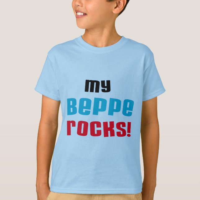 Meine Beppe Rocks T - Shirt und Geschenke (Vorderseite)