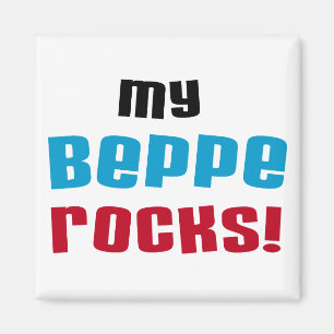 Meine Beppe Rocks T - Shirt und Geschenke Magnet