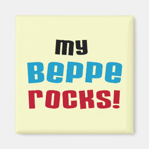 Meine Beppe Rocks T - Shirt und Geschenke Magnet