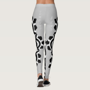 MEINE BESTE FIRMA MANDALA ART IN SCHWARZEM FLORAL LEGGINGS