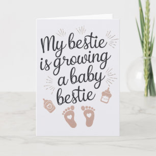 Meine beste Freundin erwartet ein Baby-Buddy Lusti Karte