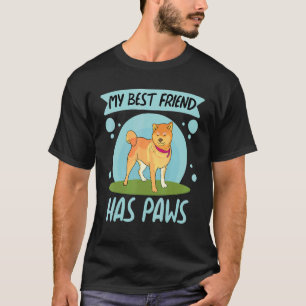 Meine beste Freundin hat Pfoten Frauen Corgi Hund T-Shirt