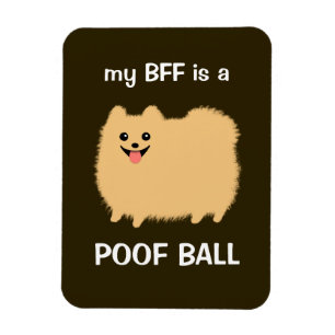 Meine BESTE FREUNDIN ist ein POOF BALL - Funny Spi Magnet