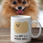 Meine BESTE FREUNDIN ist ein Poof Ball - Funny Spi Tasse<br><div class="desc">Niedlicher Spitz Cartoon Hund. Meine BESTE FREUNDIN ist eine Kugel Kaffee-Tasse. Wenn du mit einem Pom gelebt hast, weißt du, dass es sich nur um bezaubernde Flusspalällchen mit glücklichen Gesichtern und Beinen handelt. Diese lustige Tasse macht jedem Pommie-Liebhaber Spaß. Besuchen Sie Jenn’s Doodle World für noch mehr Spitz-Cartoon und coole...</div>