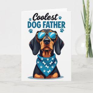 Meine beste Vater-Wunschkarte für den Hundepapa Karte