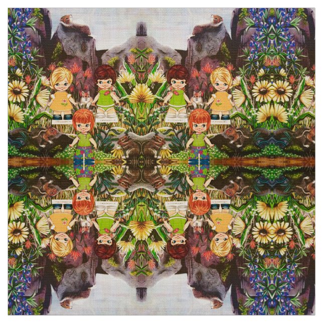 Meine besten Freunde besuchen "Ms. Elizabeth" Stoff (Muster)