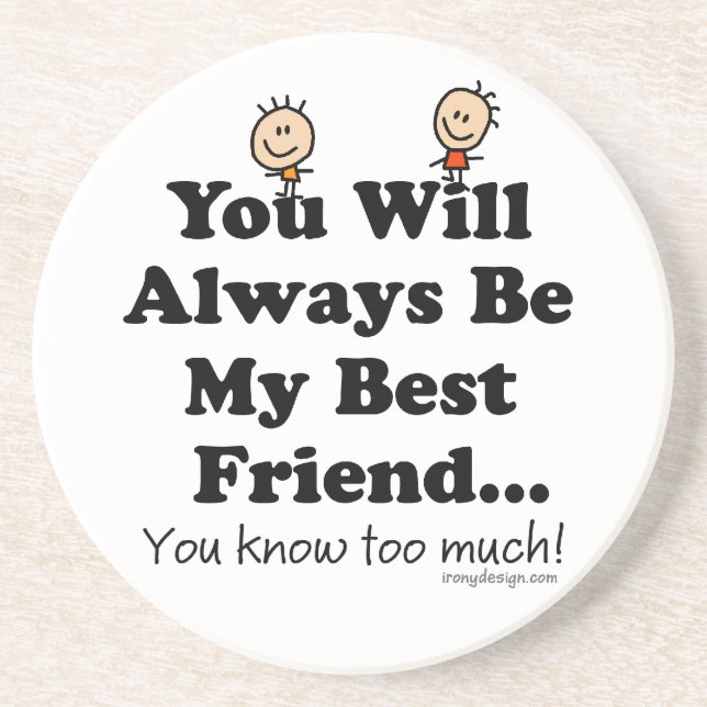 Meine bester Freund-Untersetzer Sandstein Untersetzer (Vorne)