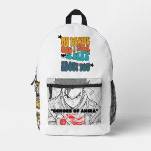 Meine Bestie und ich reden !!!!!! Über Sie Bedruckter Rucksack