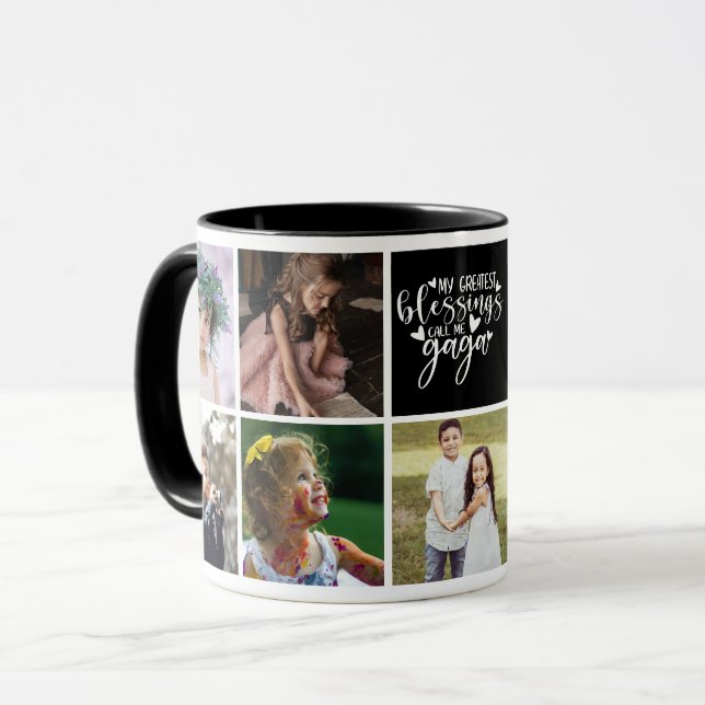 Meine Beststen Segnungen nennen mich Gaga Foto Col Tasse (Vorderseite Links)