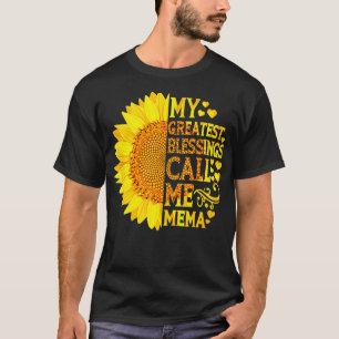 Meine Beststen Segnungen nennen mich Mema Funny Mt T-Shirt
