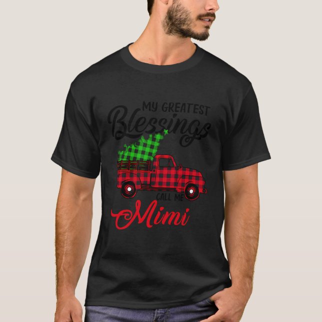 Meine Beststen Segnungen nennen mich Mimi Xmas Ges T-Shirt (Vorderseite)