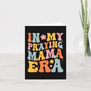 Meine betende Mama-Ära Religiöse Mutter Christlich Karte