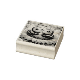 Meine Biene Sonnenblume Gummistempel