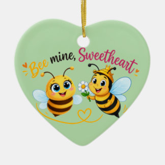 Meine Biene, Süße – Süßes romantisches Bienchen-Pa Keramik Ornament