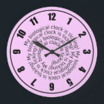 Meine biologische Uhr ist tickende Uhr<br><div class="desc">Fertigte meine biologische Uhr ist tickende Uhr macht ein großes Geburtstagsgeschenk für eine Frau besonders an. Addieren Sie Text.</div>