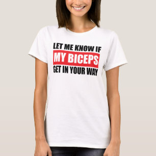 Meine Bizeps-lustige Fitness-Behälter-Spitze T-Shirt