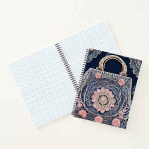 Meine blaue Handtasche AI-Kunst  Notizbuch