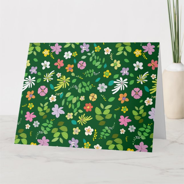 Meine Blume Design 4 Dankeskarte (Vorderseite)