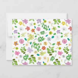 Meine Blume Design 6 Mitteilungskarte