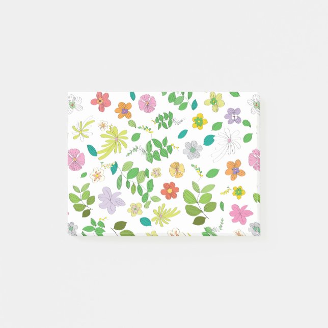 Meine Blume Design 6 Post-it Klebezettel (Vorderseite)