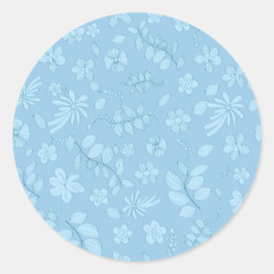 Meine Blume Design 7 Runder Aufkleber