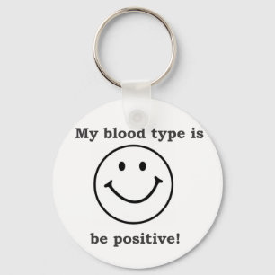 Meine Blutgruppe ist B+ Schlüsselanhänger