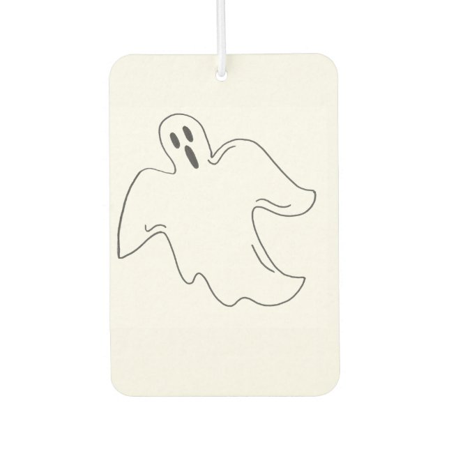 Meine Boo Halloween Spooky Ghost Trick-oder-Lecker Autolufterfrischer (Vorderseite)