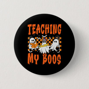 Meine Boos lehren Niedlich Ghost Groovy Lehrer Button