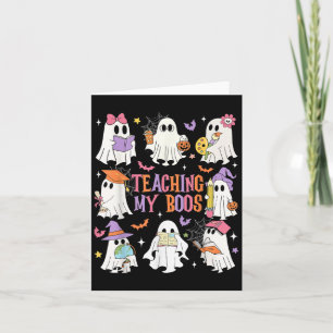 Meine Boos lehren Niedlich Ghost Groovy Lehrer Karte