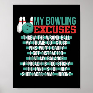 Meine Bowling-Ausreden Poster