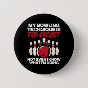 Meine Bowling-Technik Geheimnisvolle Bowlerfrauen Button