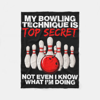 Meine Bowling-Technik ist nicht einmal geheim Fleecedecke