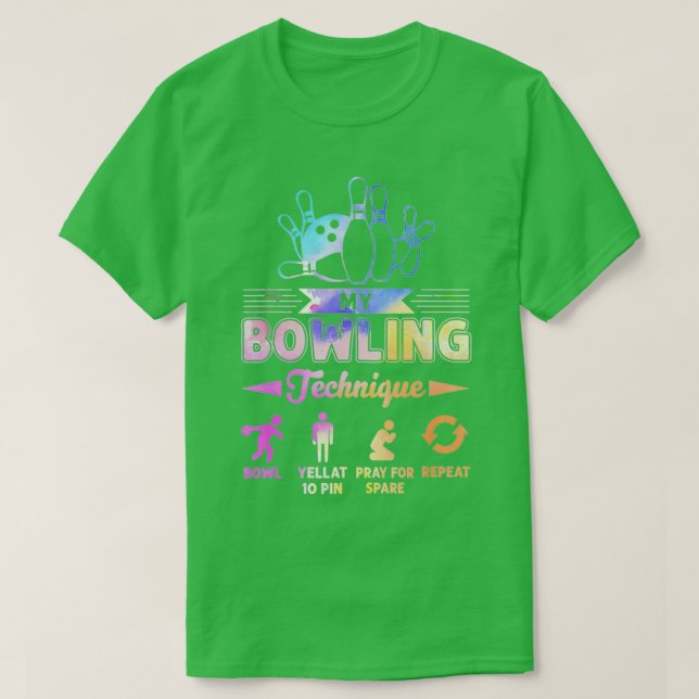 Meine Bowling-Technik meine Liebe Bowling T-Shirt (Design vorne)