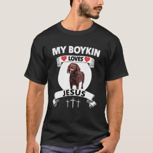 Meine Boykin Spaniel Lieben Jesus Christlichen Fam T-Shirt