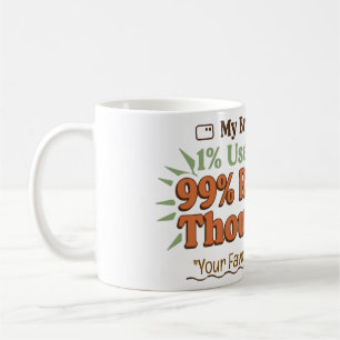 Meine Brain Tabs Retro-Kaffeetasse Kaffeetasse