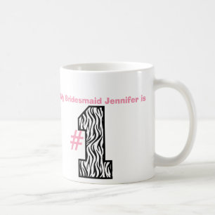 Meine BRAUTJUNGFER ist Name-Tassen-Geschenk der Tasse