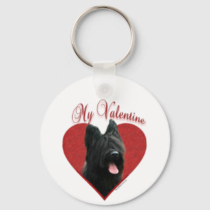 Meine Briard Valentine Schlüsselanhänger